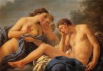 Endymion and Selene by Jean-Louis-Francois Lagren - Jigsaw Puzzle