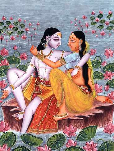 Krishna and Radha.