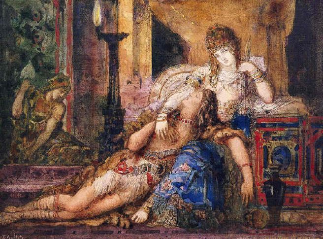 Samson and Delilah by Gustave Moreau, 1882