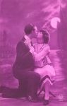 French Postcard, c. 1925 -If you are ever in doubt as to whether to kiss a pretty girl, always give her the benefit of the doubt. -Thomas Carlyle