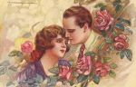 Antique Illustrated Postcard Puzzle -Love is knowing someone else cares that we are not alone in life. -Walter Rinder
