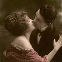 Download beautiful desktop wallpaper of antique romantic postcards