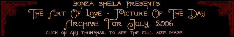 July, 2006, Romantic art, love art, Lovers art, Love art, Love paintings, couples art, Couples paintings, Couple prints