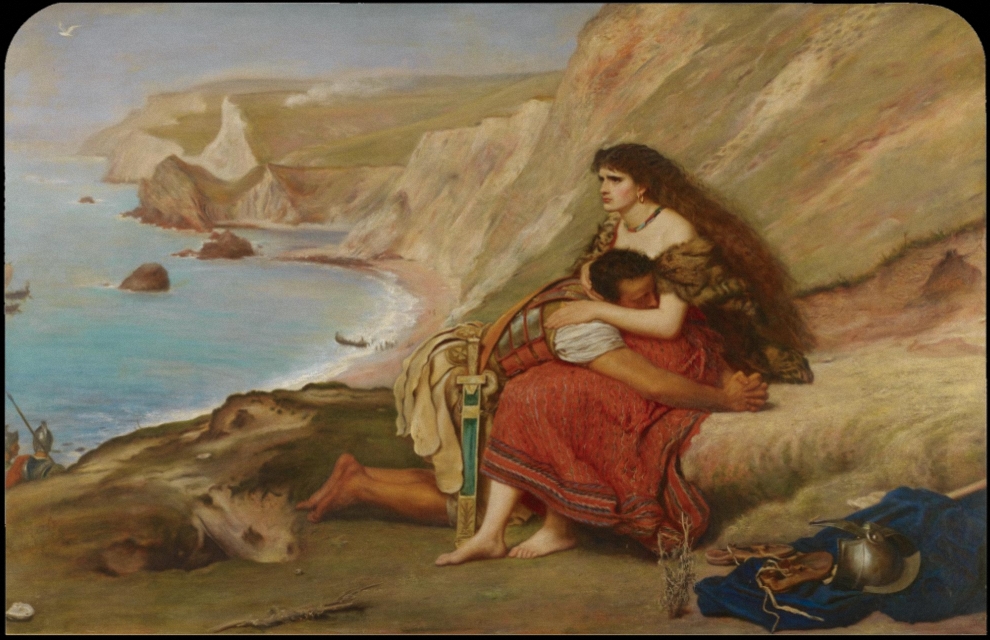 The Romans Leaving Britain by John Everett Millais