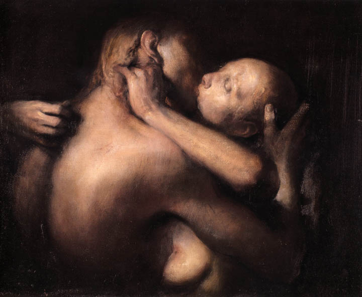 The Kiss by Odd Nerdrum