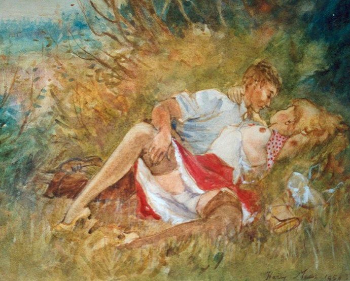 In The Forest by Henri Frans Hubert 'Harry' Maas, 1954