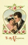 Antique Valentine Postcards, Page 1