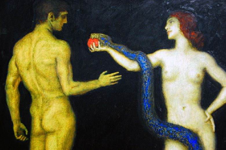 Adam and Eve by Franz Von Stuck