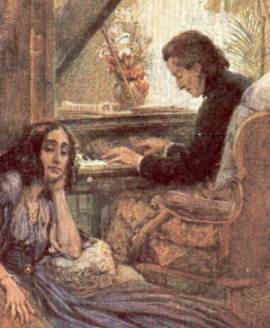 Fr�d�ric Chopin and George Sand, 1917 by Adolf Karpellus