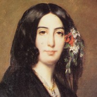 Portrait of George Sand by Auguste Charpentier (detail)