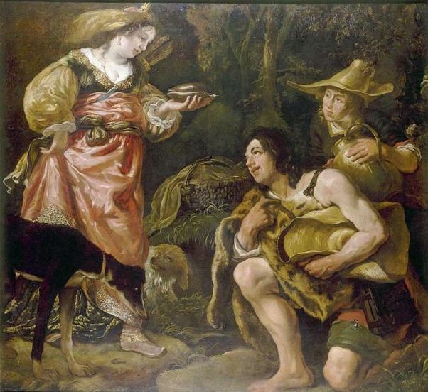 Granida and Daifilo by Jan Cossiers Granida has revealed her identity to Daifilo who, having spurned his former lover Dorilea, now cowering in the background, kneels before the princess offering her a bowl of water