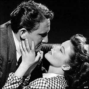 Katharine Hepburn and Spencer Tracy are among the 20th Century Lovers porfiled in out Stories Of Famous Lovers Section