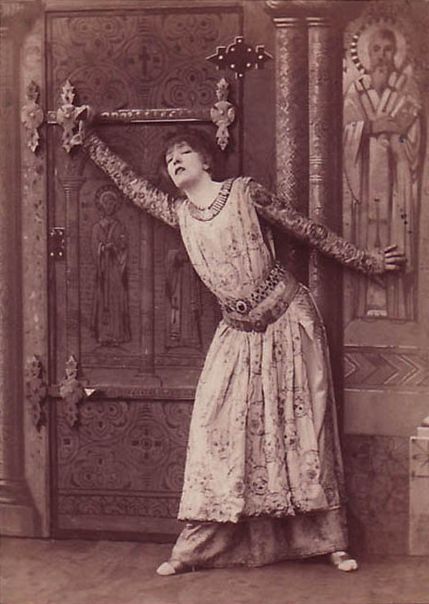 Sarah Bernhardt in one of her most famous roles as Sardou's Theodora