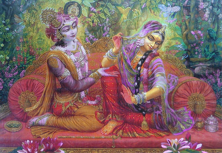 Krishna and Radha, contempoary India, unknown artist
