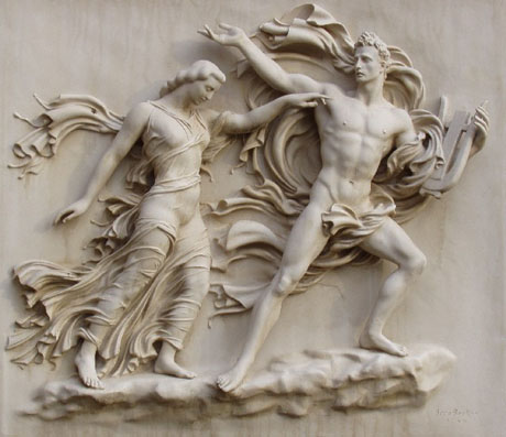 Orpheus and Eurydice, a relief from 1944 by Arno Breker