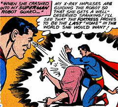 The Yin And Yang of Clark And Lois, Part II: ...meanwhile, a 'possessed' Superman fantasizes about putting Lois over his knee, and spanking her.