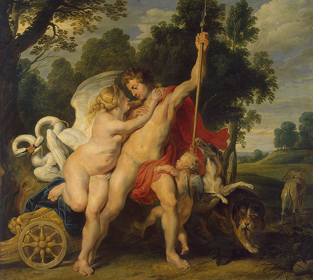 Venus And Adonis by Pieter Paul Rubens